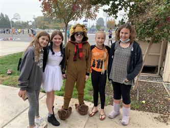 girls in costumes